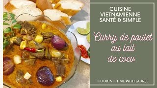 Poulet au beurre  Curry de poulet vietnamien au lait de coco et taro [upl. by Enilamme109]