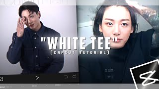 quotWHITE TEEquotTIKTOK KPOP TREND EDITCapcut tutorial [upl. by Lay]