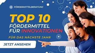 Innovationsförderung Fördermittelprogramme für Unternehmen [upl. by Fabio]