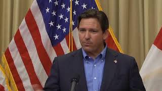 Gov DeSantis holds news conference in Tampa [upl. by De Witt]