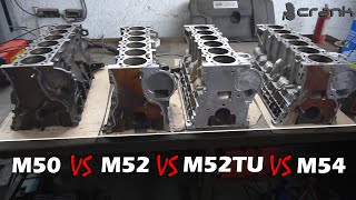 BMW M50 vs M52 vs M52TU vs M54 [upl. by Enneyehc807]