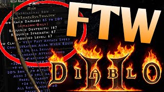 NEW RUNEWORD is CRAZY  Diablo 2 Resurrected [upl. by Ymmak]