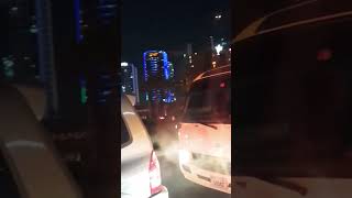 shorts businessbay baystreet travel night traffic officelife views vehicle dubai 17924 [upl. by Onairot]