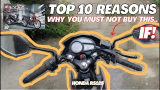 10 Things You Should Know Before Buying The Honda RS125 Fi  Rian Segarra [upl. by Atenek]