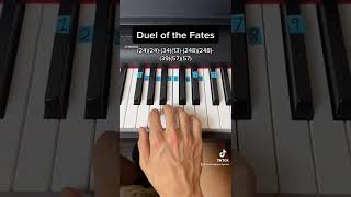 Duel of the Fates easy piano tutorial [upl. by Healy]