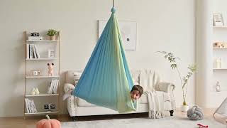 Double Joy Swing SensoryFriendly IndoorOutdoor Swing for Kids and Adults in BlueOrange [upl. by Schaefer424]