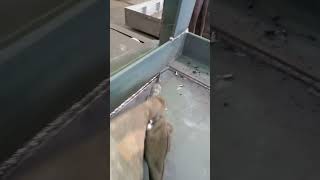 Small bead fcaw welding process weldingworld weldingprocess welderfabricator youtubeshorts [upl. by Mcquillin716]