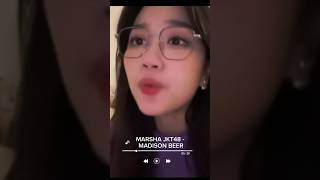 MARSHA JKT48  COVER   MADISON BEER marshajkt48 jkt48newera jkt48 marshalenathea [upl. by Yauqaj]