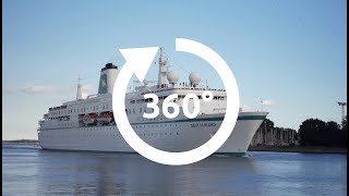 ehoi Film MS Deutschland 360 Grad das frühere ZDF Traumschiff [upl. by Grizel]