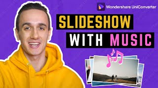 How to Create A Slideshow with Music free slideshow maker [upl. by Lashar]