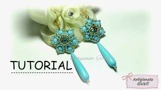 Tutorial orecchini quotNarcisoquot  DIY earrings [upl. by Fredela73]