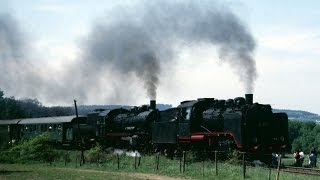 Dampfloks 24 009  38 1772 auf der Westerwaldbahn  Pfingsten 1988 [upl. by Wei]