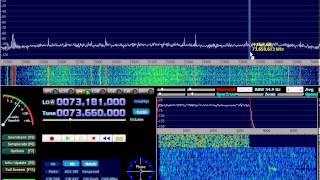 HDSDR testing HF converter buildin RTL2832U Dongle [upl. by Bell]