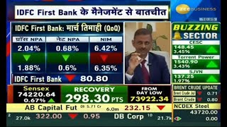 IDFC FIRST Bank MD amp CEO Mr V Vaidyanathan discusses FY24 results on Zee Business [upl. by Ydnor]