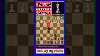 Italian Game Traxler Knight Sacrifice Line chess [upl. by Onailerua546]