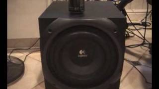 Logitech Z5500 THX Bass Tests [upl. by Auhel292]