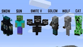 Minecraft Mobs And Their Weaknesses [upl. by Kerrison]