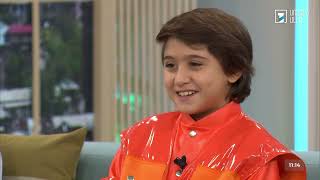 Leo Mkrtchyan 🇦🇲 JESC 2024 interviewed on Aravot Luso 23102024 [upl. by Rhoades]