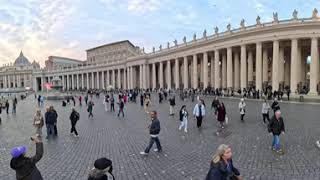 NCL Escape Nov 13th 2024 360 View of the St Peters Square Rome Italy [upl. by Laud]