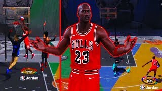 99 OVERALL MICHAEL JORDAN IS UNFAIR AT THE PARK  ANKLE BREAKERS EVERY GAME 2K HACK OMG  😱 [upl. by Eenor]