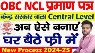 OBC NCL Certificate Kaise Banaye Central Level Wala  How to apply OBC NCL Certificate Online 2024 [upl. by Willmert]