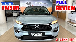 New 2024 Model Toyota Taisor Top Model Review✅Toyota Taisor 2024 top model  toyota taisor 2024 [upl. by Lozar]