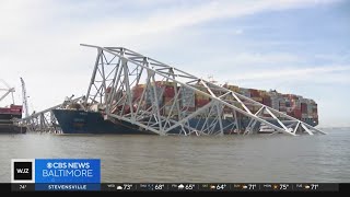 Mike Hellgren takes a closer look at salvage efforts near Key Bridge collapse site [upl. by Einapets327]