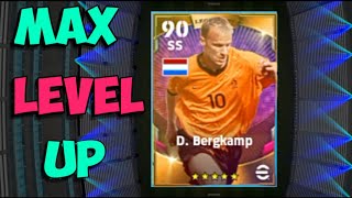 How many max level of D Bergkamp pes 2022 efootball how much trainers point use epicpesz [upl. by Akimik]