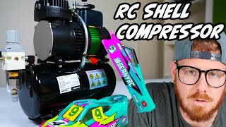 CHEAP RC Car Airbrush Painting Compressor Airgoo AG 326 Compressor Review [upl. by Rehc]