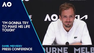 Daniil Medvedev Press Conference  Australian Open 2024 PreEvent [upl. by Elyrpa]