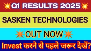 Sasken Technologies Q1 Results 🔴 Sasken Technologies Result 🔴 Sasken Technologies Latest News [upl. by Janel514]