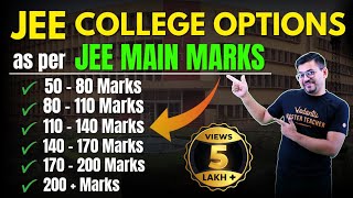 JEE 2024 College Options as per JEE Main Marks  JEE Mains 2024  Harsh Sir VedantuMath [upl. by Mastat]