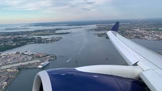 Delta A220100 Takeoff from New York LaGuardia [upl. by Kliber]