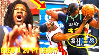 20 PT LEAD BLOWN WITH 3 MINS LEFT HEAT VS PACERS REACTION 2024 HEAT VS PACERS HIGHLIGHTS REACTION [upl. by Nahgiem277]