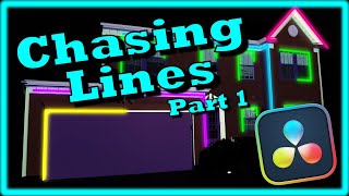 Build Chasing Line Effects In Davinci Resolve Fusion  Part 1 [upl. by Annayoj]