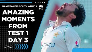 Amazing Moments From Test 1 Day 3  Pakistan vs South Africa  PCB  ME2E [upl. by Iilek251]