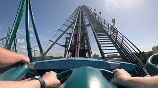 Mako Front Row POV SeaWorld Orlando March 2024 5k60fps [upl. by Nedia535]