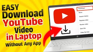 EASY How To Download YouTube Video in Laptop or PC Without Any App  Latest Tutorial [upl. by Ennovi]