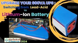 Make Your 600VA UPS Last Longer Lead Acid to LithiumIon Conversion Guide  Lithium Vs Lead Acid [upl. by Edasalof992]