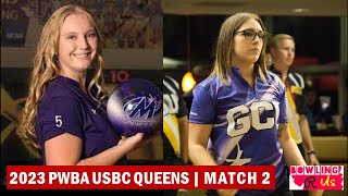 2023 PWBA USBC Queens Championship  Match 2  Correen Acuff vs Carlene Beyer [upl. by Eatnom]