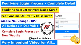 Pearlvine login process  Pearlvine me login kaise kare  how to activate pearlvine account [upl. by Lewanna]