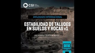 Diplomado de Estabilidad de Taludes en suelos y rocas v1  ESP  Centro Geotécnico Internacional [upl. by Suitangi]