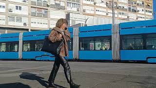 Trams Zagreb 487  ZET trams Remiza Ljubljanica  Zagreb [upl. by Adrianne]