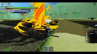 Demon Slayer RPG 2 Flame Breathing 3rd Form Showcase Showcase [upl. by Eymaj196]