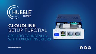 Hubble Lithiums Cloudlink Setup Tutorial Axpert Inverters 2022 [upl. by Chloette]