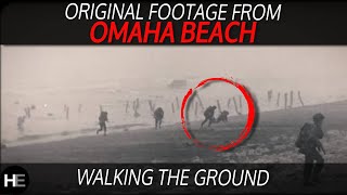 ORIGINAL FOOTAGE  Omaha Beach Assault Wave  WN60 and the German Defenders  Normandy WW2 [upl. by Suhpoelc]