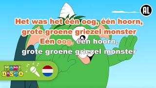 GROTE GROENE GRIEZELMONSTER  Halloween  Kinderliedjes  Karaoke  Minidisco [upl. by Daraj104]