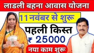 Ladli Behna Awas Yojana Mp 2024 ladli behna awas yojana update  जारी किया गया है [upl. by Busey]