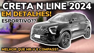 Novo Hyundai Creta N Line Night Edition 2024 em Detalhes  Falando de Carros [upl. by Dazhehs]