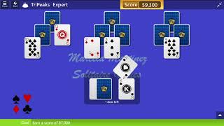 Microsoft Solitaire Collection  TriPeaks  Expert  April 5 2015  Daily Challenges [upl. by Ivgnout470]